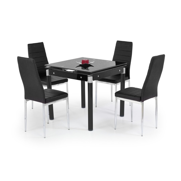 Masa Kent neagra picior negru 80/80*130 - imagine 1