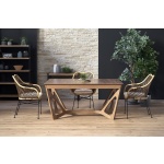 Masa Wenanty MDF furnir nuc 160/240x100 - imagine 2