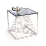 Masa cafea Infinity Kwadrat sticla/crom - imagine 2