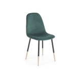Scaun K379 velvet verde/auriu - imagine 2