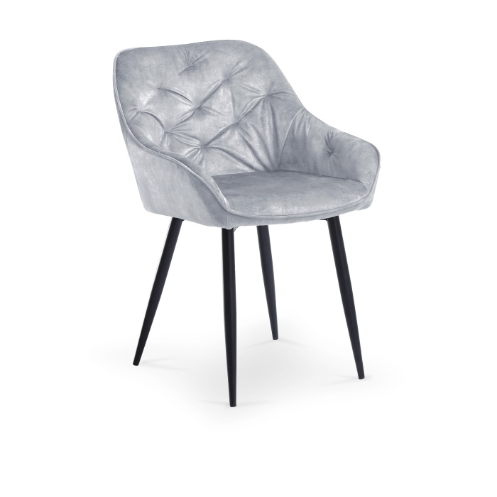 Scaun K418 velvet gri