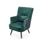 Fotoliu Pagoni velvet verde - imagine 2