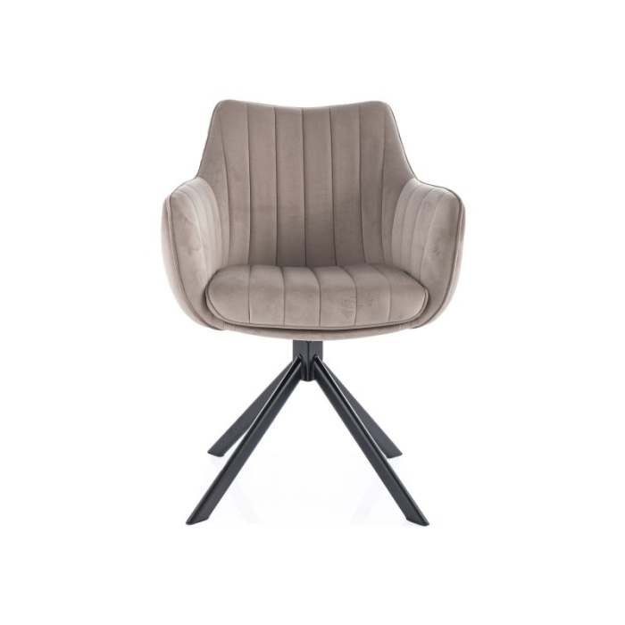 Scaun Azalia velvet bej inchis 40