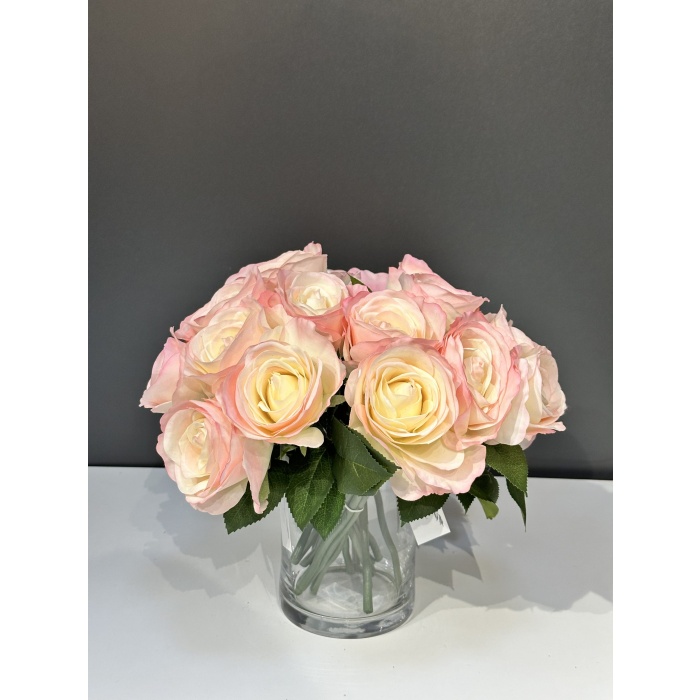 Buchet de trandafiri artificiali Esperance, 6 fire (3 buchete) - imagine 1