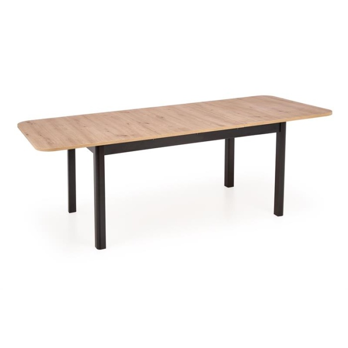 Masa Florian dab/ picior negru 160-240/90/78 - imagine 1