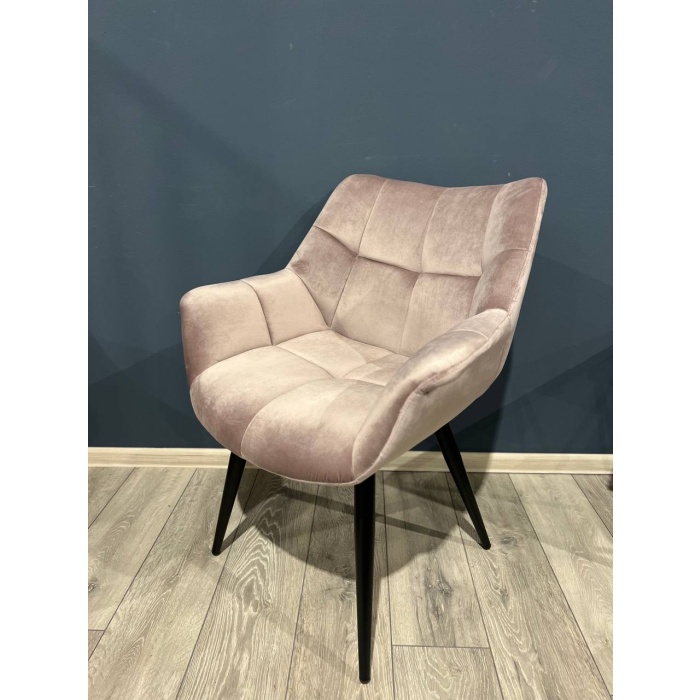 Scaun Cary velvet roz