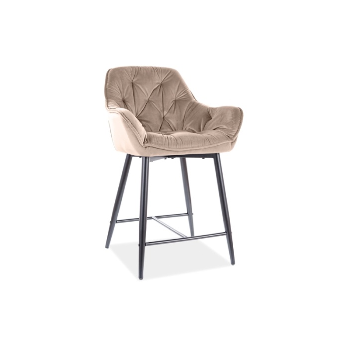 Scaun bar Cherry H-2 velvet bej