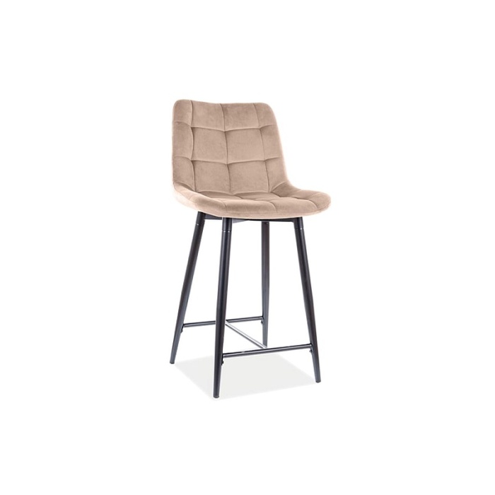 Scaun bar Chic H-2 velvet bej