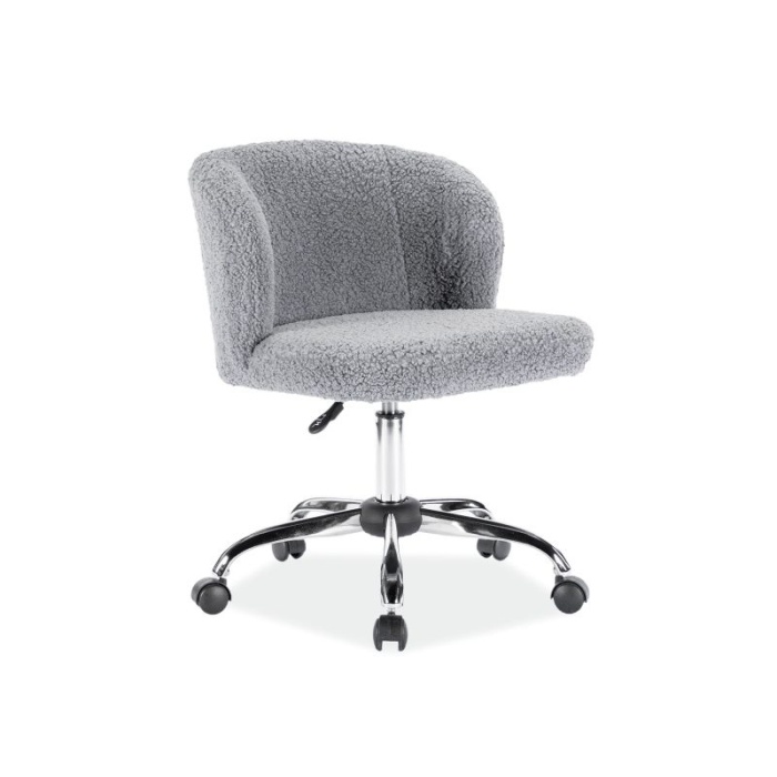 Scaun birou Dolly blana gri rotativ - imagine 1