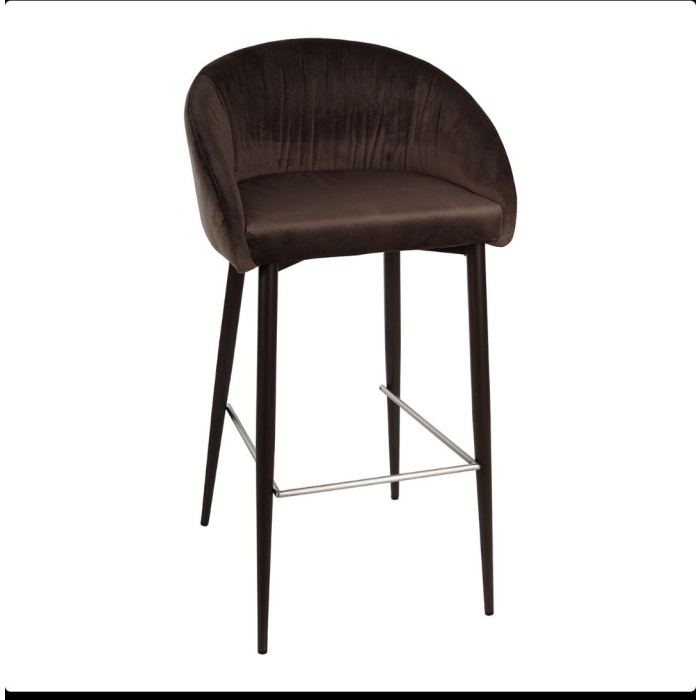 Scaun bar Elbe velvet antracit