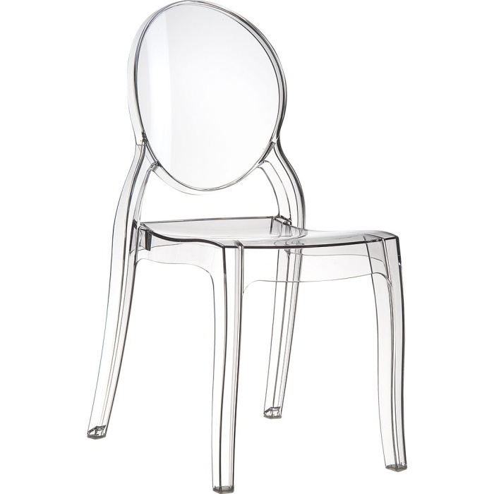 Scaun Elizabeth clear transparent (fara perne) - imagine 1