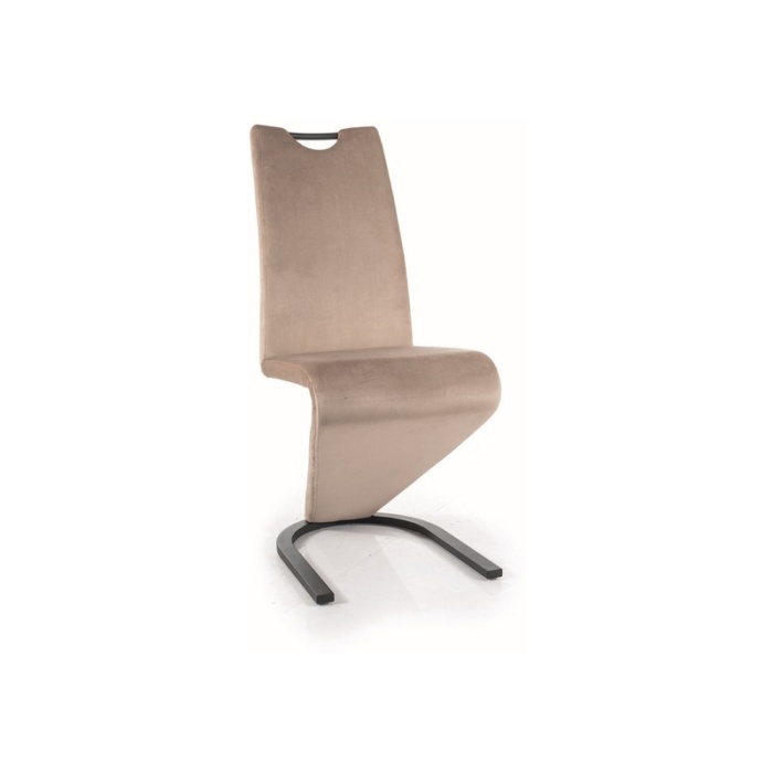 Scaun H-090 velvet bej 40