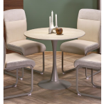 Masa rotunda TOLIO, travertin/casmir 90/90 cm