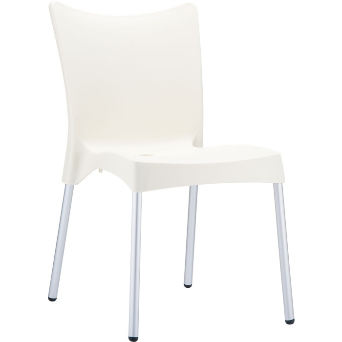 Scaun Juliette beige /alum. legs