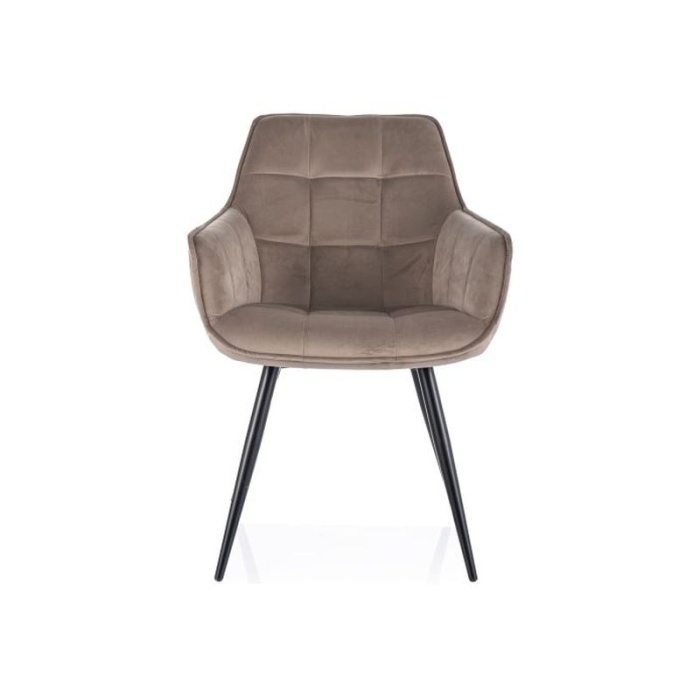 Scaun Lilia velvet bej 40 - imagine 1