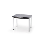Masa Logan sticla neagra/chrom 96/142x70x75
