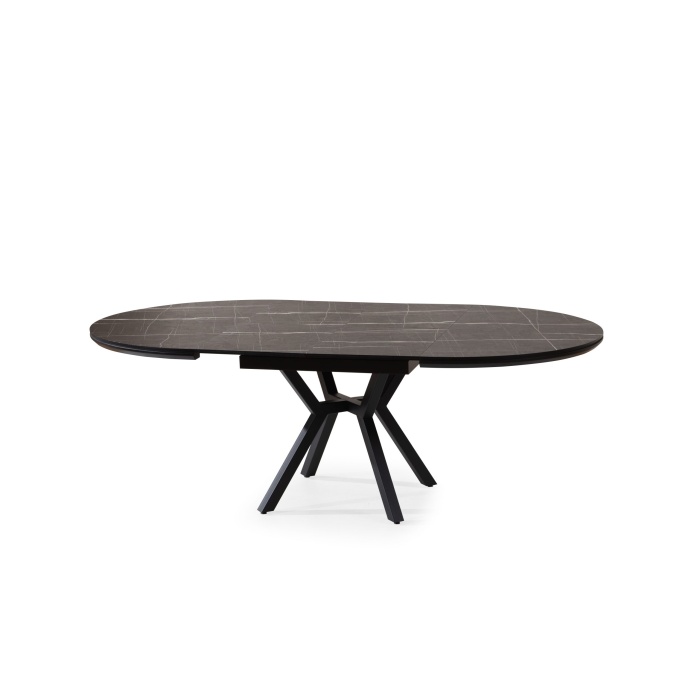 Masa Helios stone beige, black 130(+100) - imagine 2