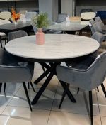 Masa Ocean Marmo Lack black 130/230x130