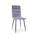 Scaun Otto velvet gri