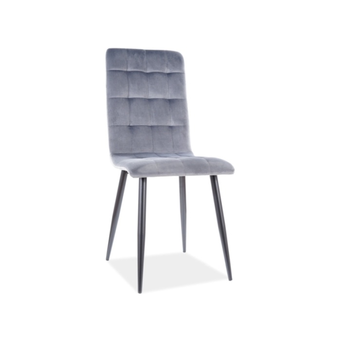 Scaun Otto velvet gri
