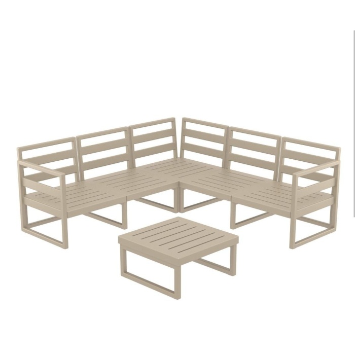 Mykonos Lounge Corner set taupe