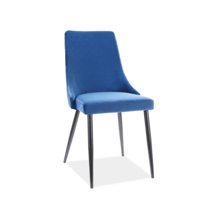 Scaun Piano B velvet albastru - imagine 1
