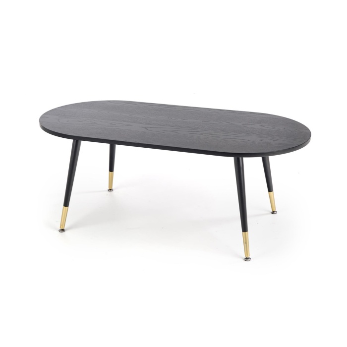 Masa cafea Embosa negru/auriu 120x60x47