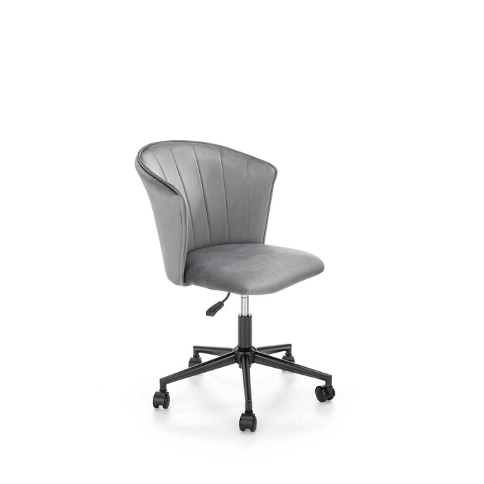 Scaun birou Pasco velvet gri