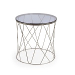 Masa cafea Selena fume/chrom 55x55