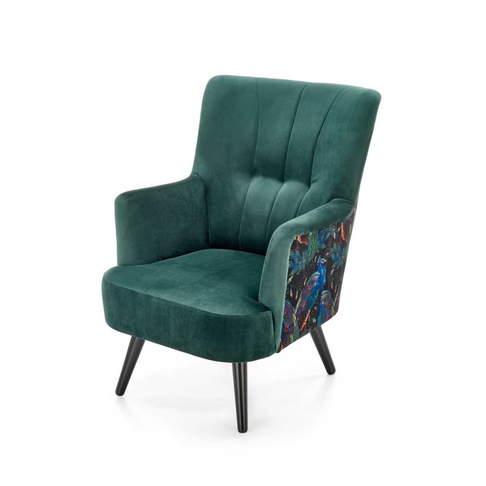 Fotoliu Pagoni velvet verde