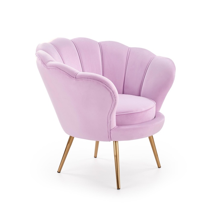 Fotoliu Amorino velvet roz