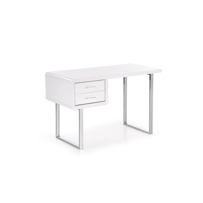 Masa birou B30 alb/crom 120x55