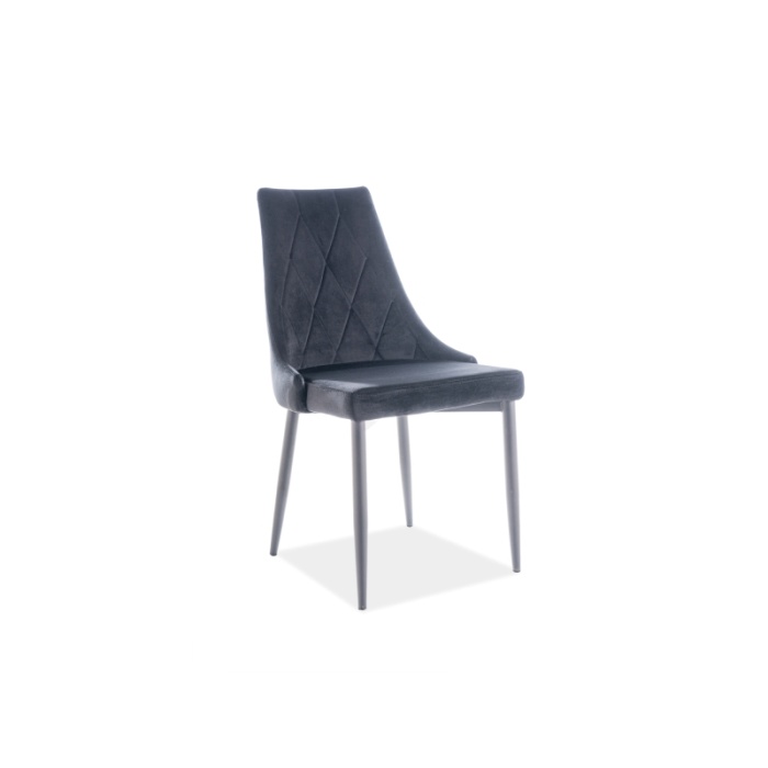 Scaun Trix B velvet negru