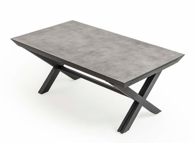 Masa Armando Agt Light Beton/ black 200(+160)*100