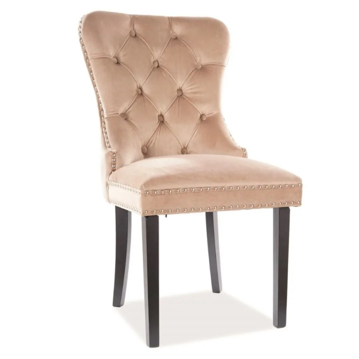 Scaun August velvet bej