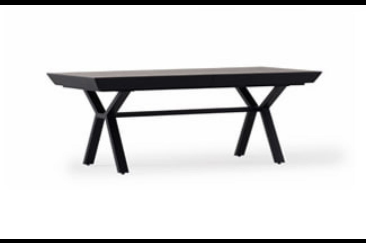 Screenshot Masa Hummer light beton HPL /Black 206X103 (+160cm) - imagine 1