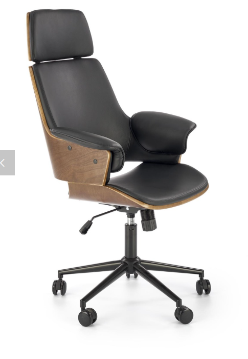 Scaun de birou WEBER nuc/negru