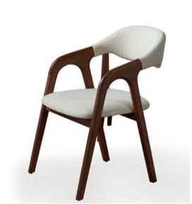 Scaun Aria, stofa-lemn