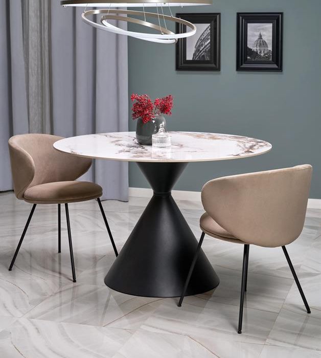 Masa Garet ceramică,alb 120