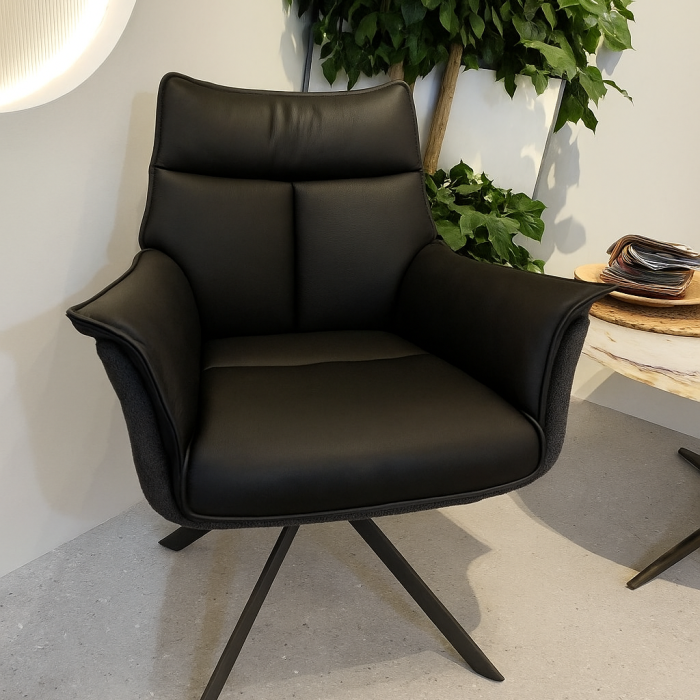 Sacun Lusso piele-naturala, negru 390